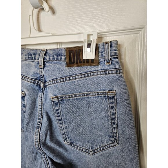 VTG DKNY Denim Blue Jeans (Women's 12) Made In USA Light Wash 12x30 - Picture 9 of 10